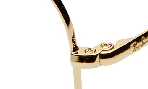 Ray Ban Ray-ban 55mm Aviator Optical Glasses In Gold/clear