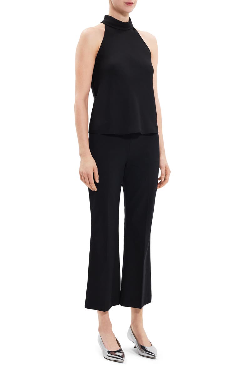 Theory Roll Neck Recycled Polyester Halter Top | Nordstromrack