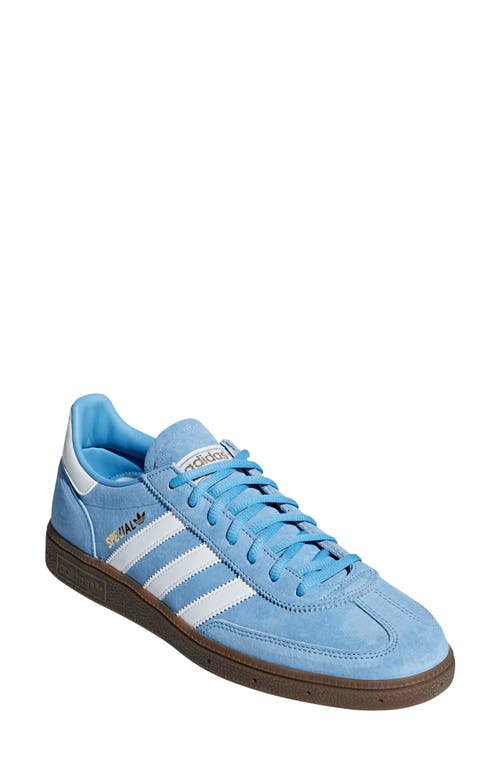 Shop Adidas Originals Adidas Gender Inclusive Handball Spezial Sneaker In Light Blue/ftwr White/gum5