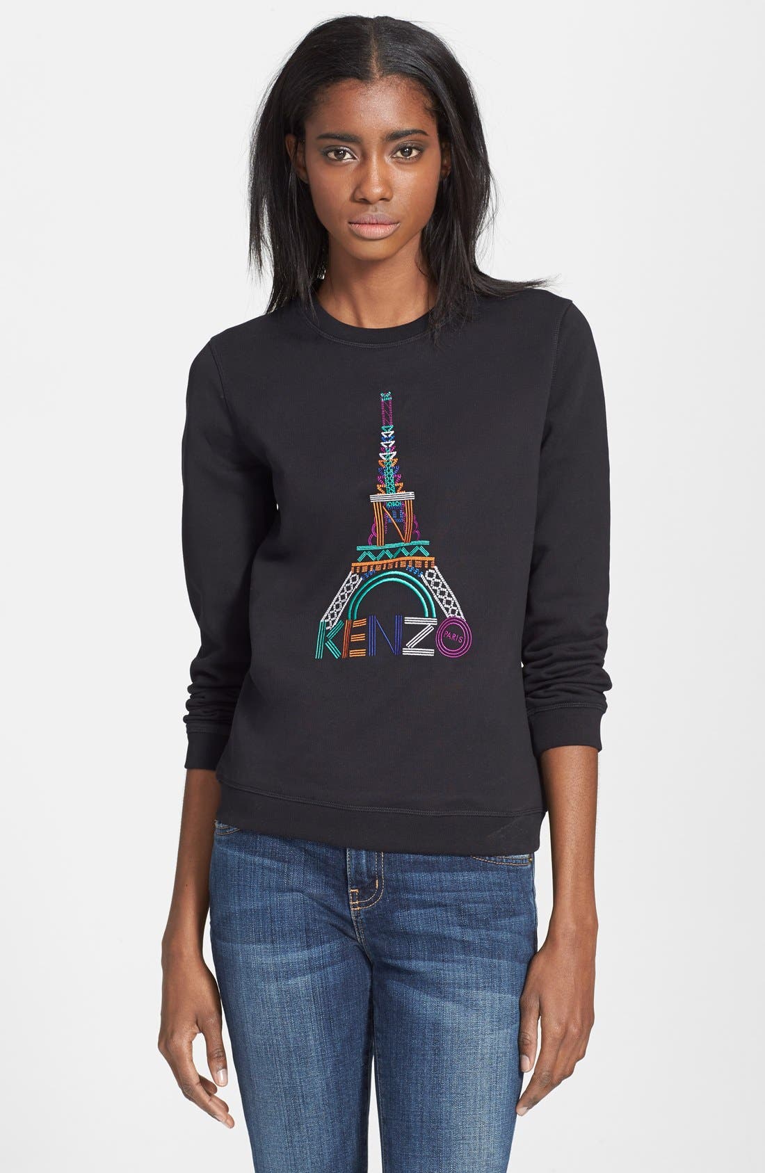KENZO Eiffel Tower Cotton Sweatshirt 