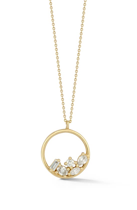 Shop Dana Rebecca Designs Alexa Jordyn Mixed Diamond Nesting Pendant Necklace In Yellow Gold