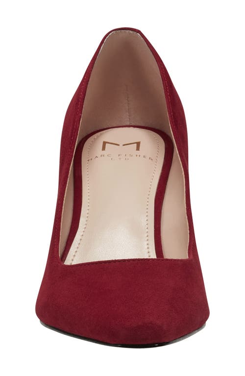Marc Fisher Ltd Varla Block Heel Pump In Dark Red 601
