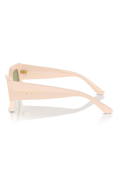 Shop Vogue 51mm Irregular Sunglasses In Beige