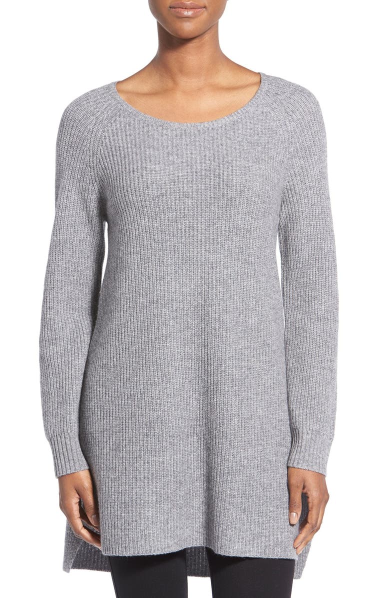 Eileen Fisher Ballet Neck Ribbed Tunic Sweater | Nordstrom