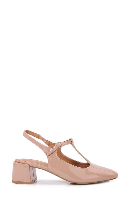Shop Berness Nadia Mary Jane Pump In Beige