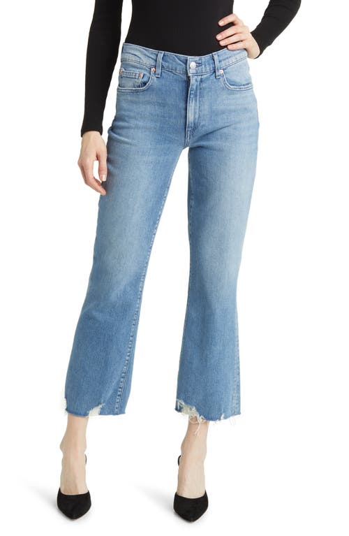 Bella Chew Hem Ankle Flare Jeans in Beach House