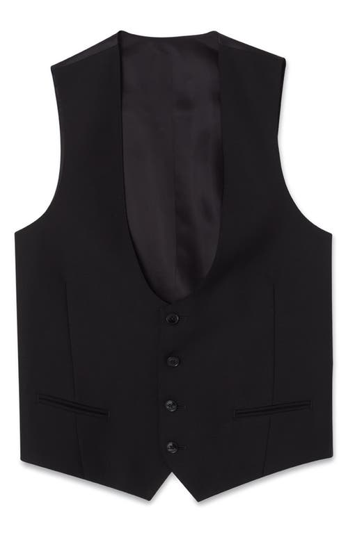 77 Wool Vest in Black