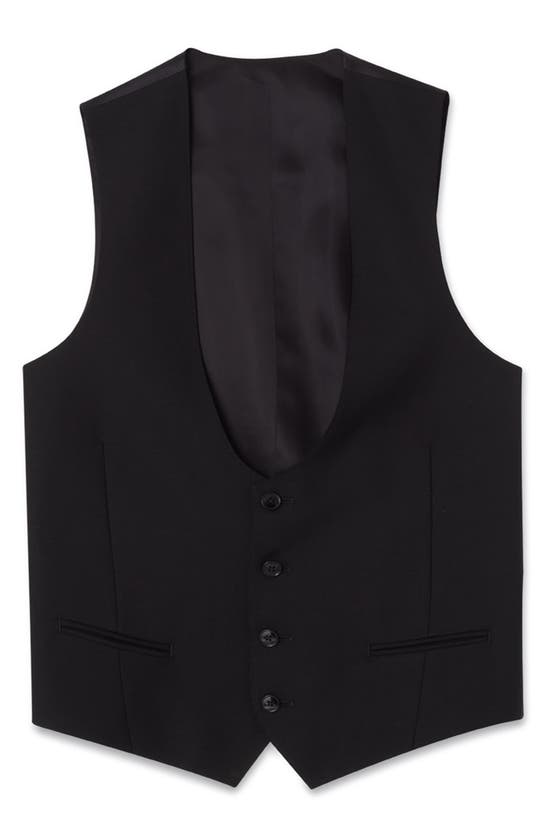 Blk Dnm 77 Wool Vest In Black
