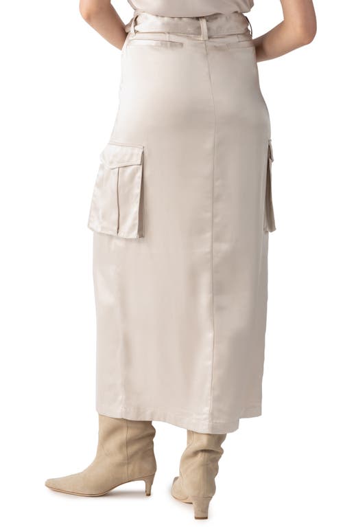 Shop Sanctuary Classy Cargo Maxi Skirt In Toasted Almond