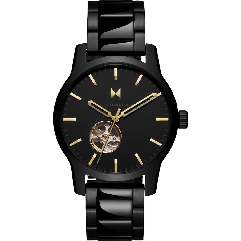 Mvmt Men's Classic Ii Automatic Ionic Plated Black Steel Watch 42mm In Black