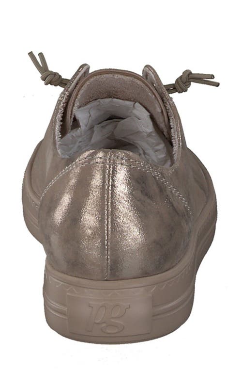 Shop Paul Green Hadley Platform Sneaker In Champagne Glossy Antic