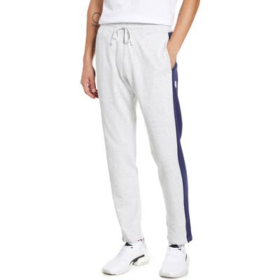 Reigning Champ Stripe French Terry Sweatpants, Beige
