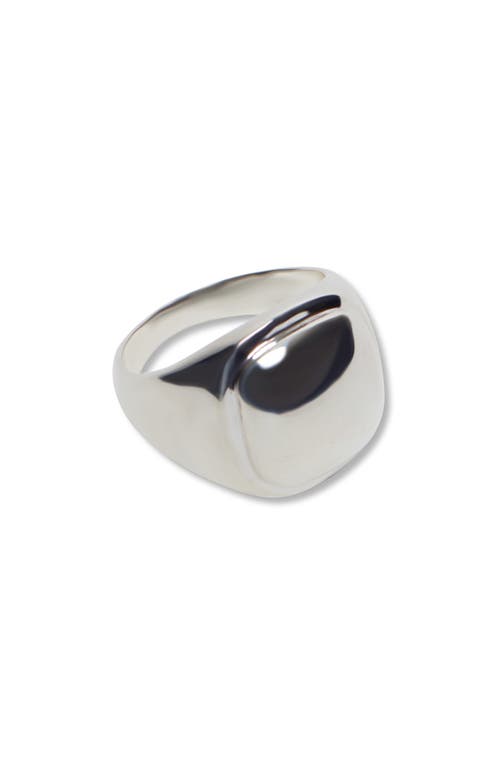 Argento Vivo Sterling Silver Domed Cushion Ring In Silver