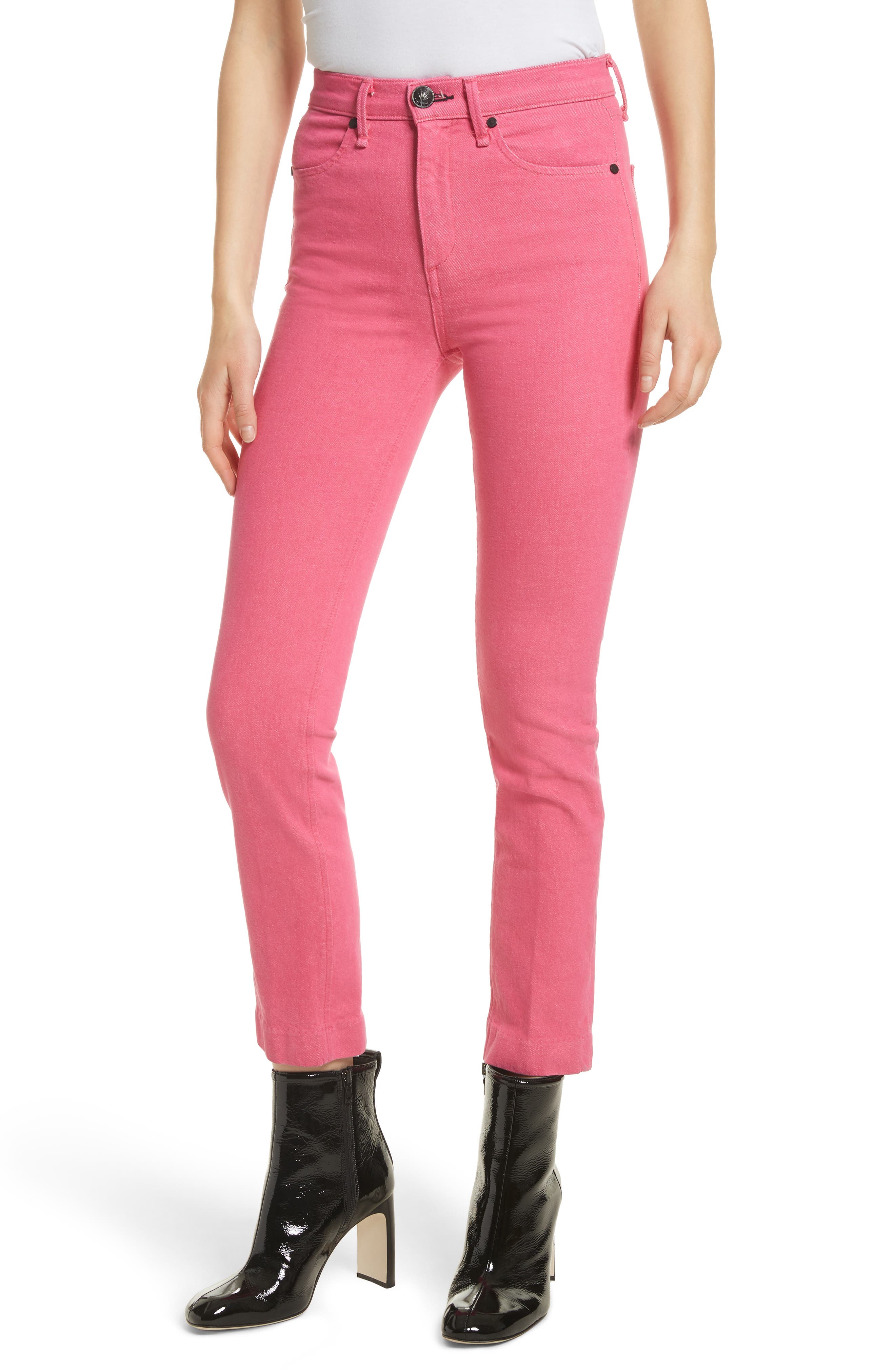 rag and bone pink jeans