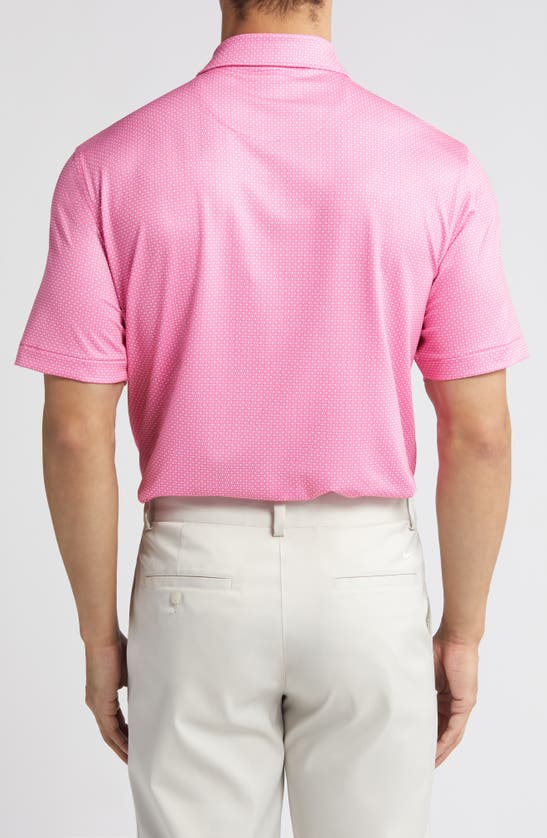 Shop Peter Millar Tessderact Performance Golf Polo In Pink Ruby