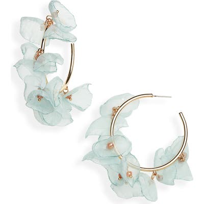 Stella + Ruby Chiffon Petal Hoop Earrings