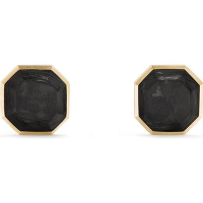 David Yurman Forged Carbon Cufflinks In 18K Gold