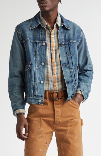 Double RL Type 2 Roughout Denim Trucker Jacket Nordstrom