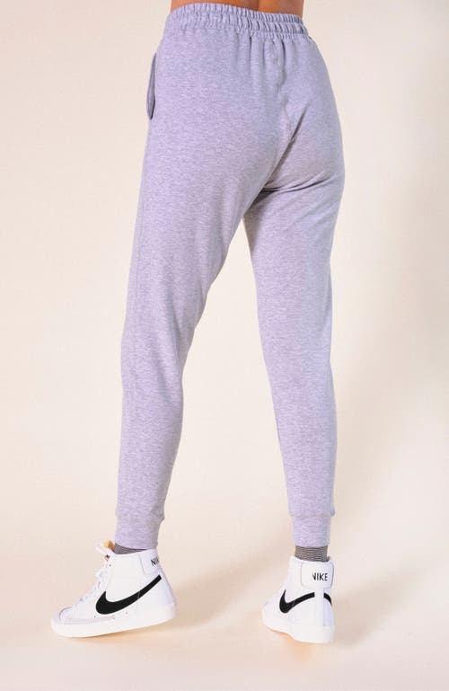 Shop Poplinen Plus Agnes Organic Cotton + Tencel Jogger Pant In Heather Gray