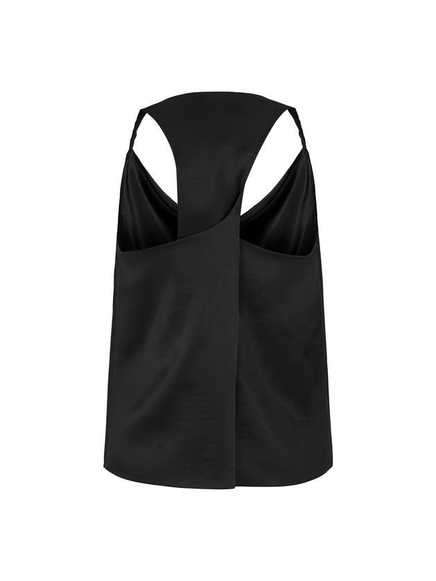 Shop Nocturne Draped Top In Black