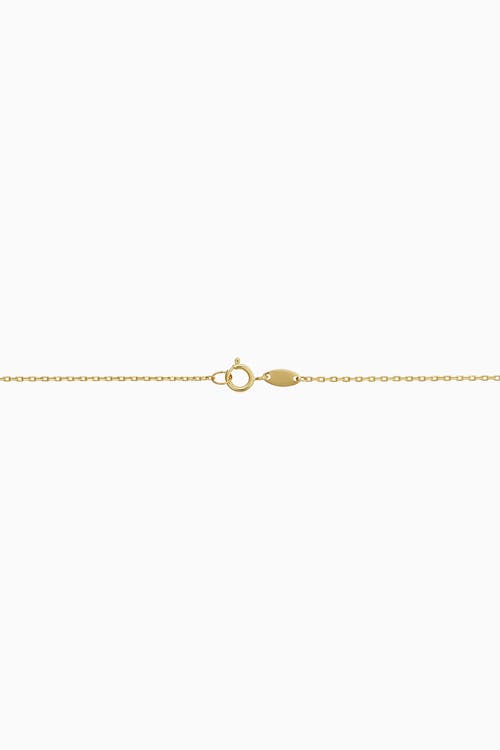 Oradina Women's 14k Yellow Solid Gold Seaside Station Necklace In Yellow Gold