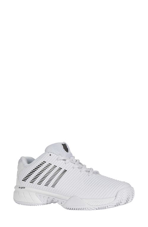 Hypercourt Express 2 Tennis Shoe in White/Black