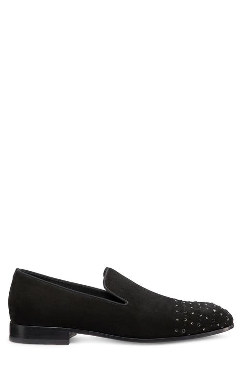 Shop Stuart Weitzman Premiere Party Cap Toe Loafer In Black/black Multi