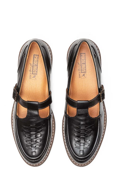 Pikolinos Aldaya Buckle Strap Loafer In Black