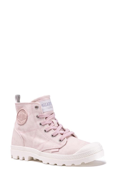 Shop Palladium Pampa Hi Zip Bootie In Rose Smoke/white