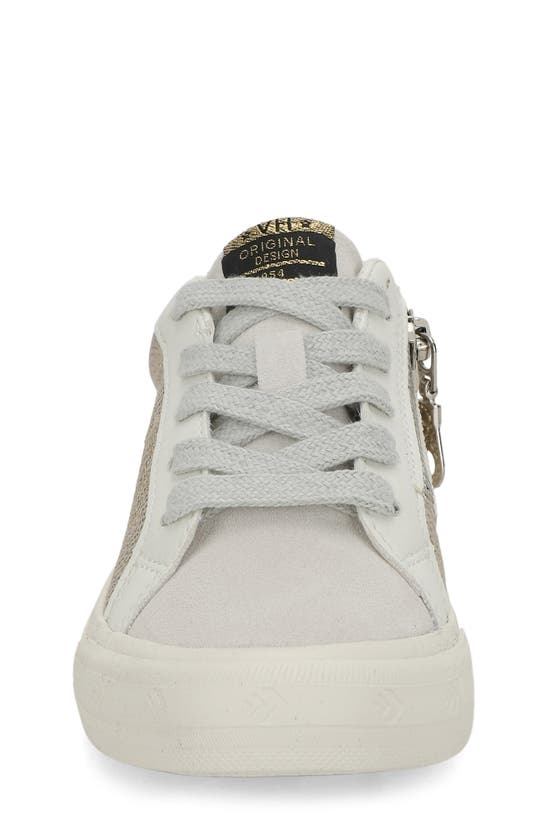 Shop Vintage Havana Kids' Vita Sneaker In Gold Pebbled Multi