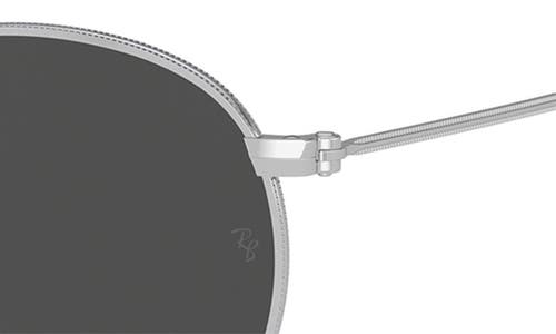 Shop Ray Ban Ray-ban 47mm Round Sunglasses In Silver Gep