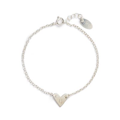 Nashelle Initial Heart Bracelet