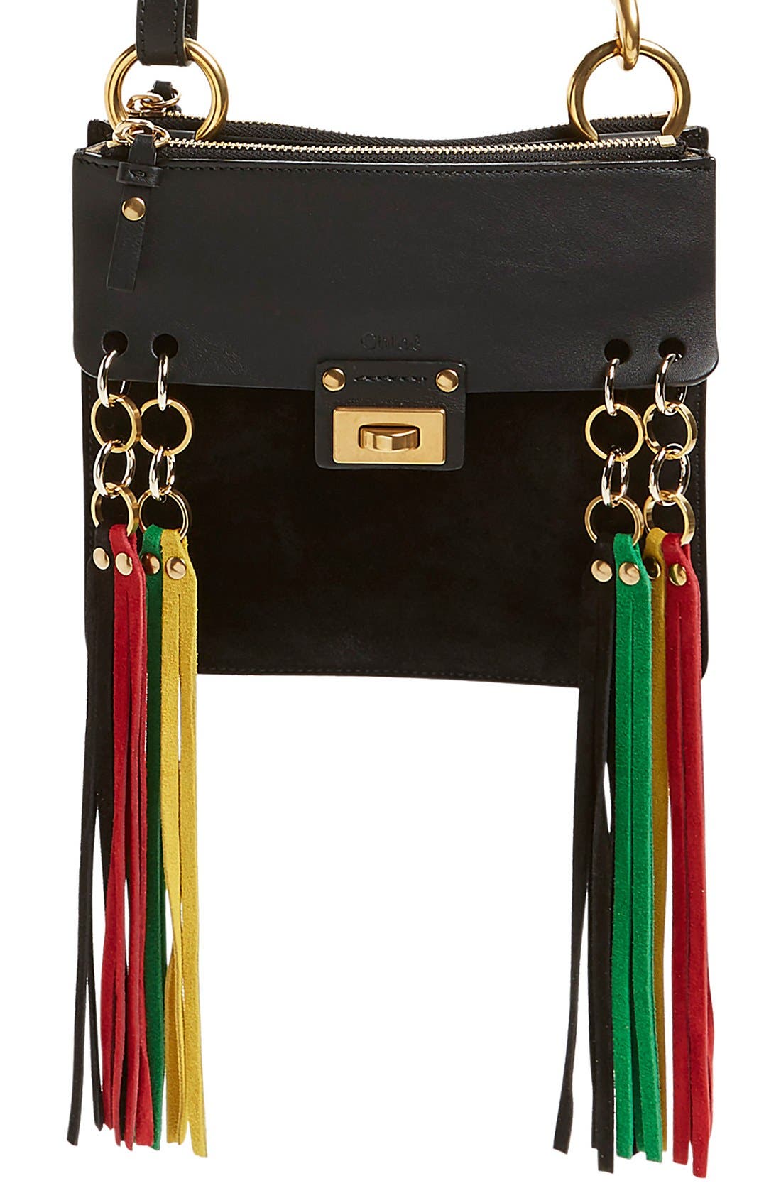 Chloé 'Small Jane' Suede Fringe Leather Crossbody Bag Nordstrom