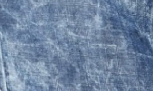 Apny Moon Wash Balloon Sleeve Button-up Shirt In Indigo