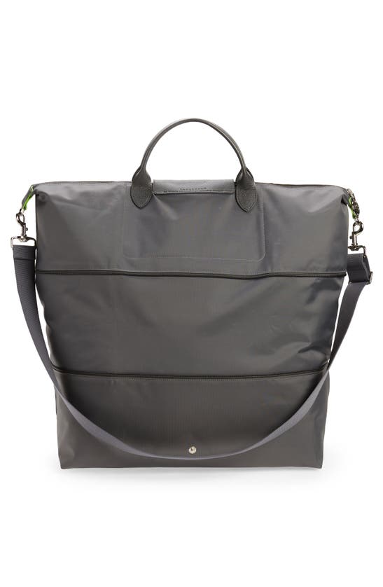 Shop Longchamp The Pliage Expandable Duffle Bag In Graphite