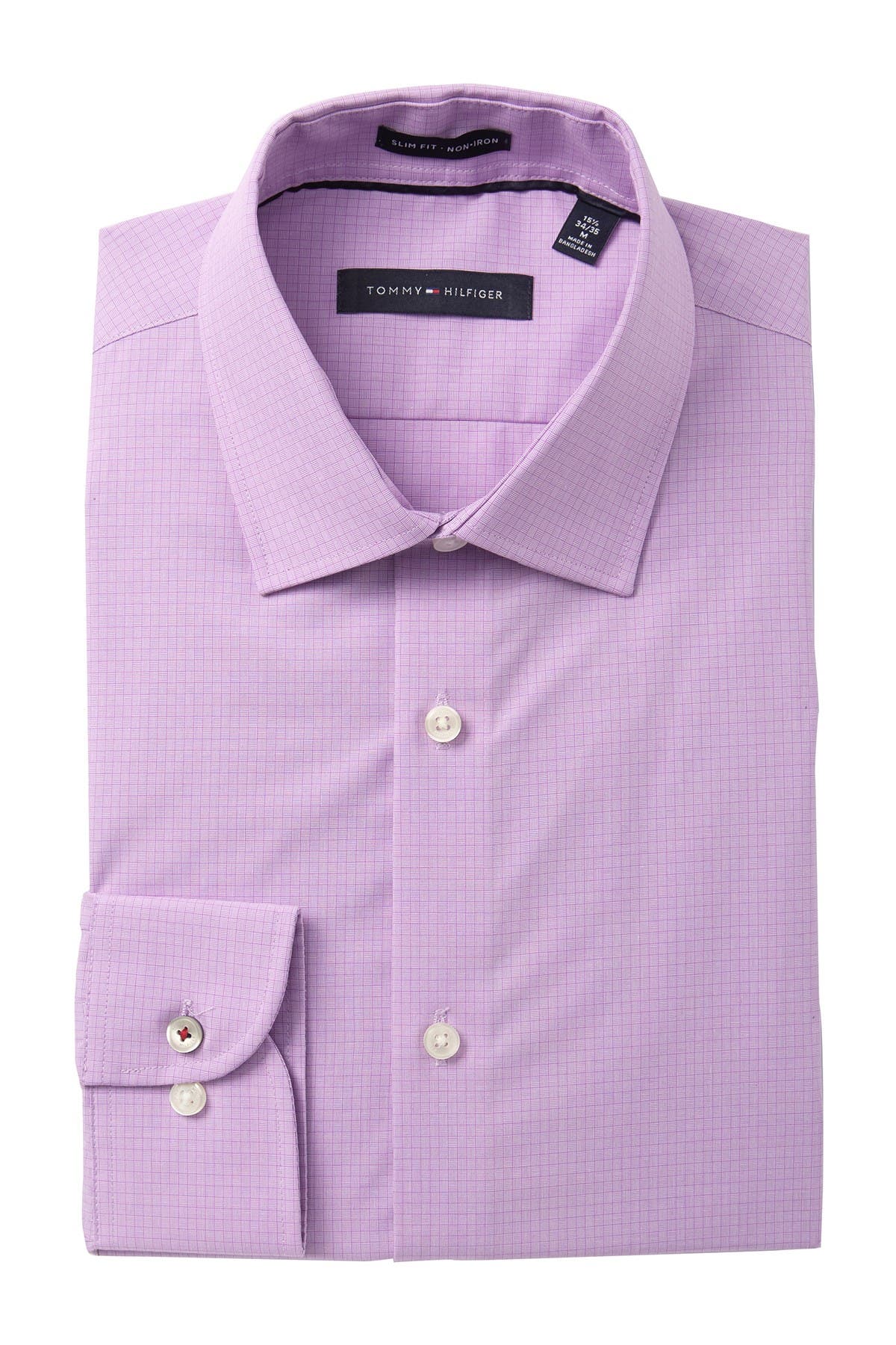 tommy hilfiger pink dress shirt