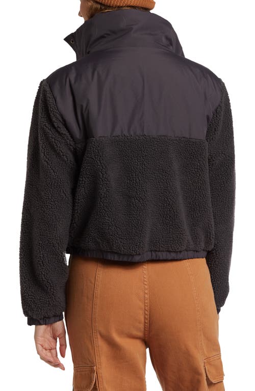 Shop Billabong Lost Trails Fleece & Ripstop Jacket<br /> In Black Sands