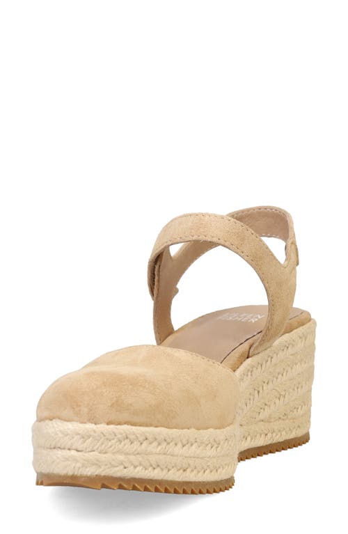 Eileen Fisher Nessa Metallic Ankle-grip Wedge Espadrilles In Ecru
