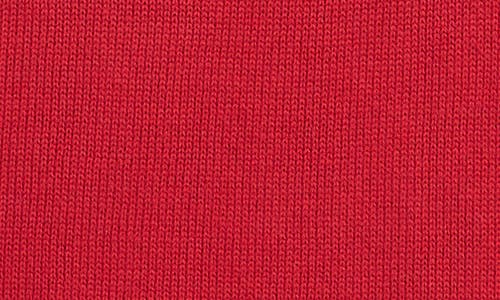 Shop Tommy Hilfiger Kids' Quarter Zip Cotton Sweater In Scooter Red