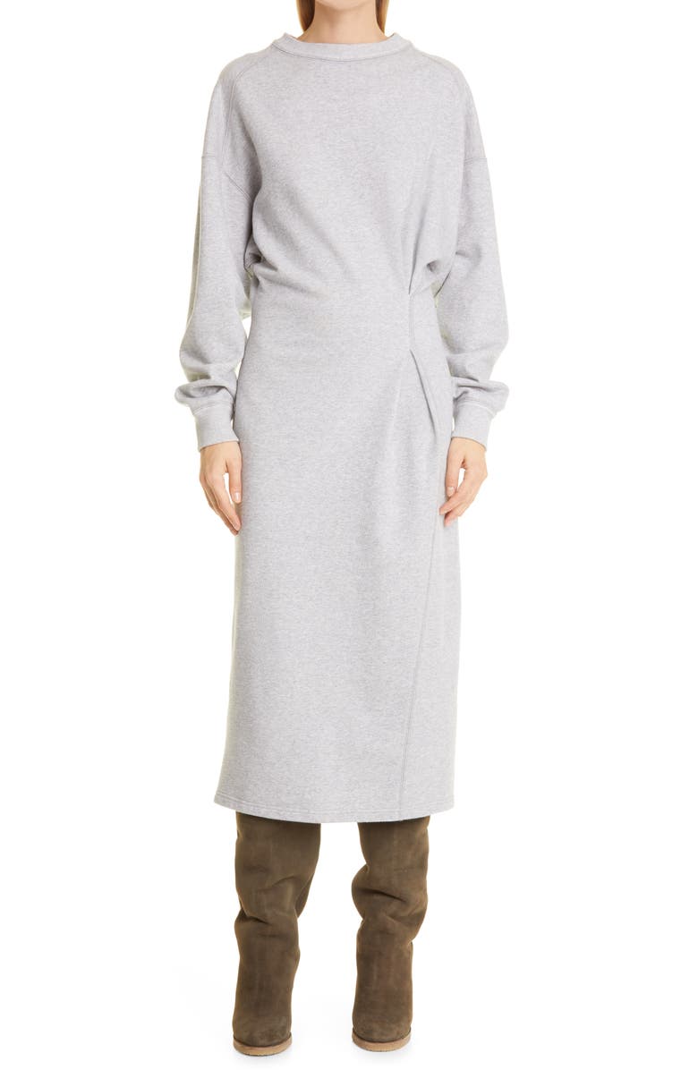 Toevoeging Schandelijk zoom Isabel Marant Étoile Meg Long Sleeve Cotton Blend Sweater Dress | Nordstrom