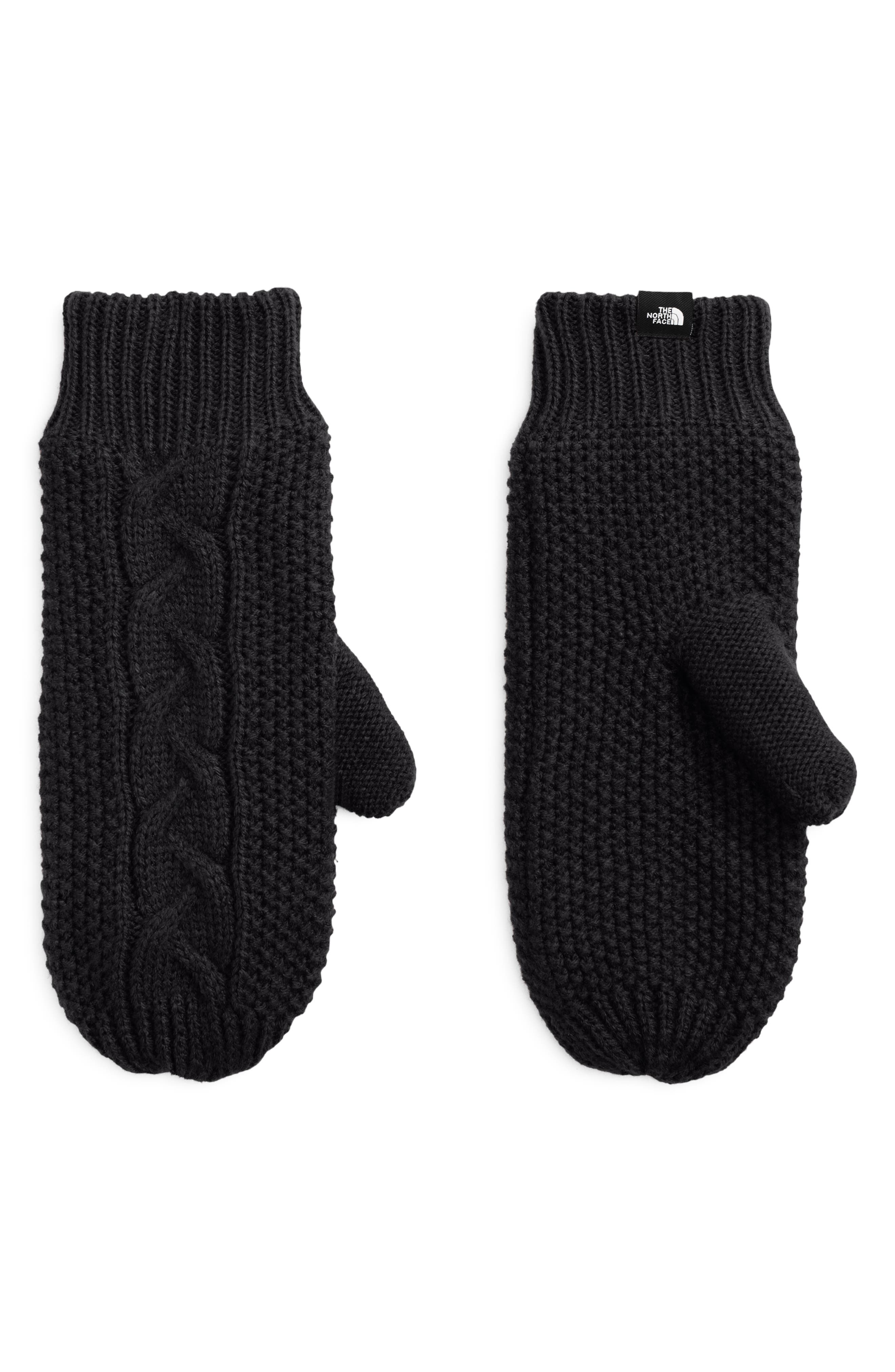north face knit mittens