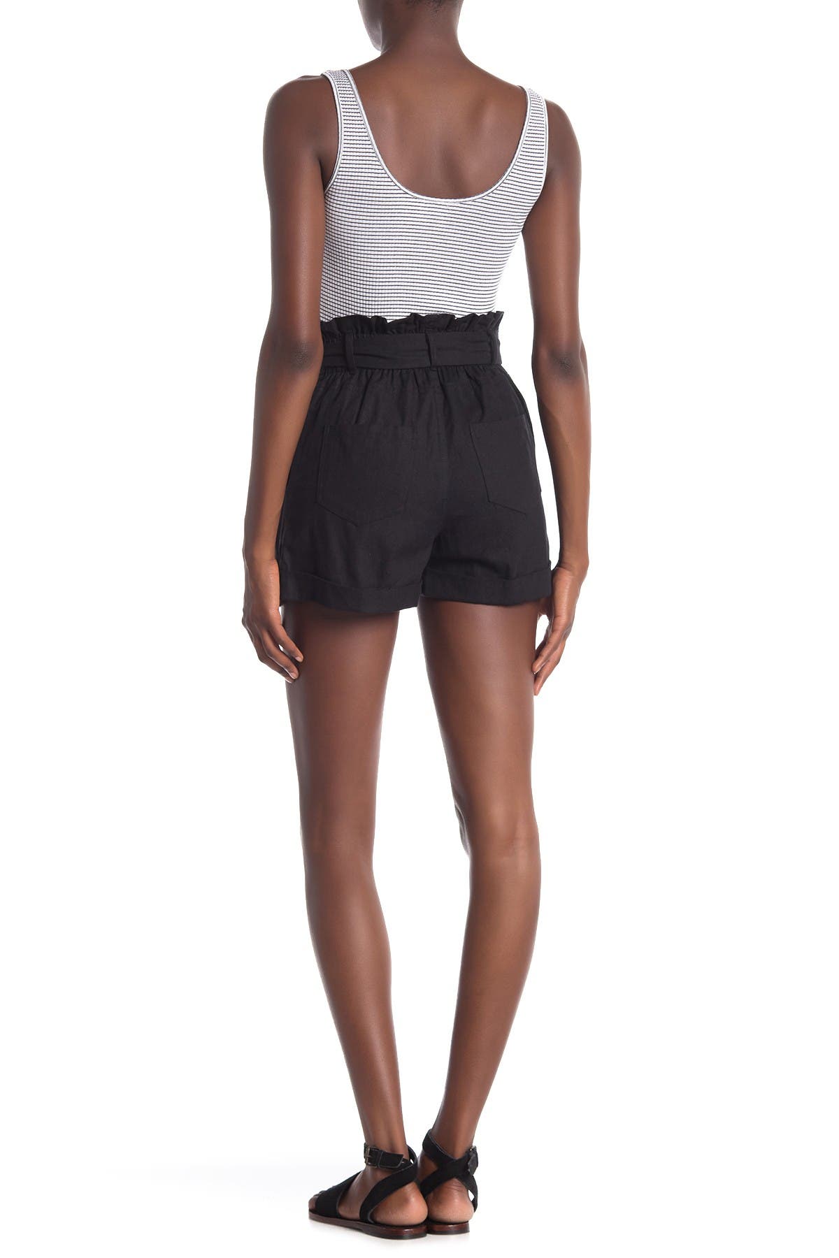 good luck gem high waist tie front shorts