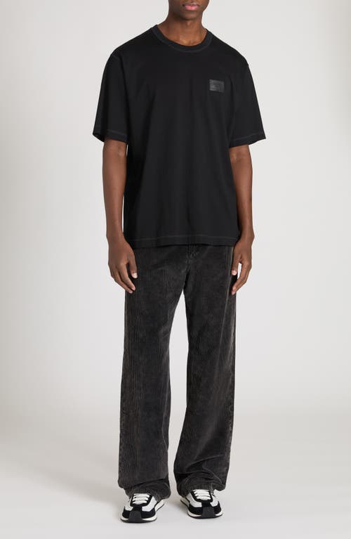 Shop Dolce & Gabbana Dolce&gabbana Oversize Corduroy Pants In N0000 Nero