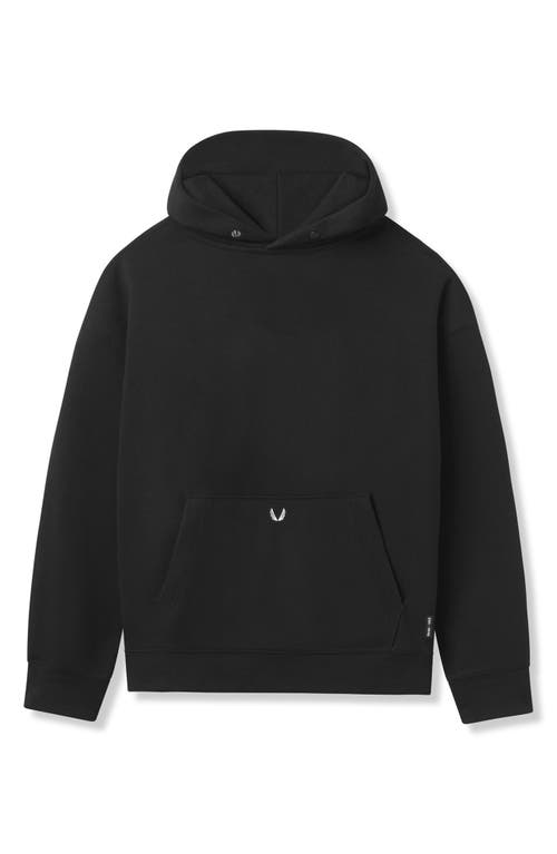 Shop Asrv Tech-terry Oversize Hoodie In Black