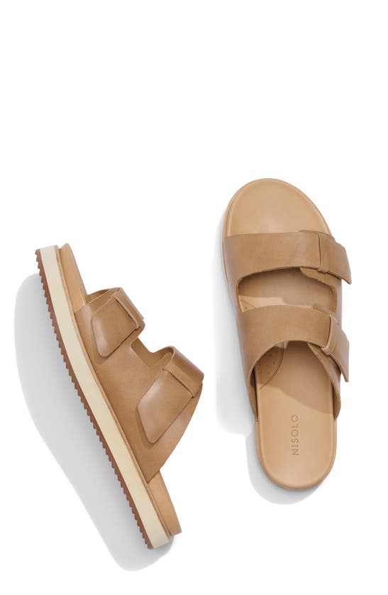 Shop Nisolo Ella Go-to Platform Slide Sandal In Almond