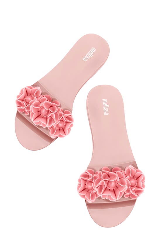 Shop Melissa Babe Springtime Slide Sandal In Pink