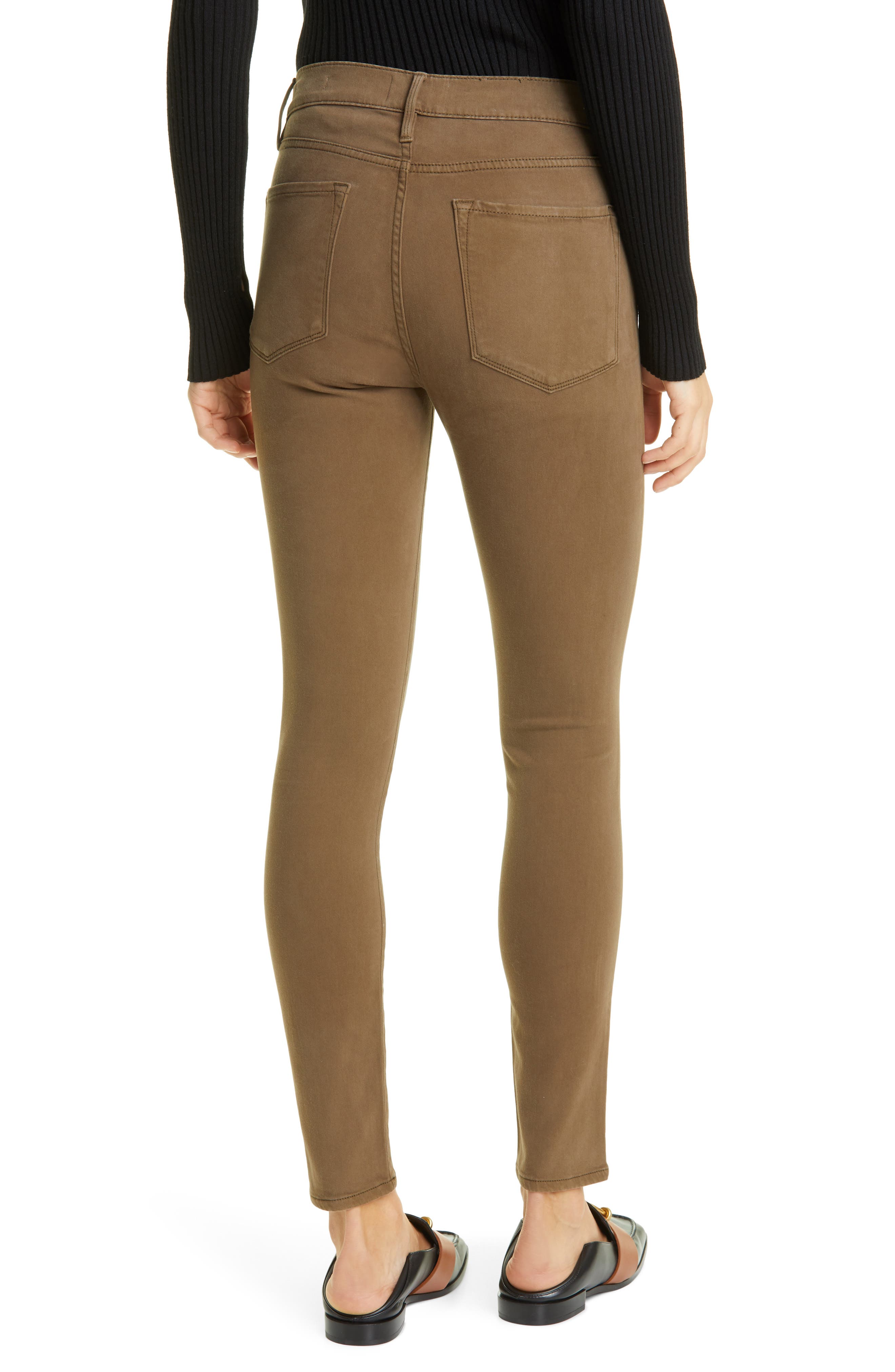 FRAME Le High Skinny Sateen Jeans 