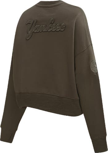 Women's New York Yankees Pro Standard Brown Fleece Pullover