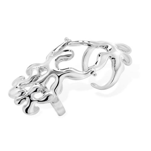 Lucy Quartermaine Splash Armour Ring In Sterling Silver