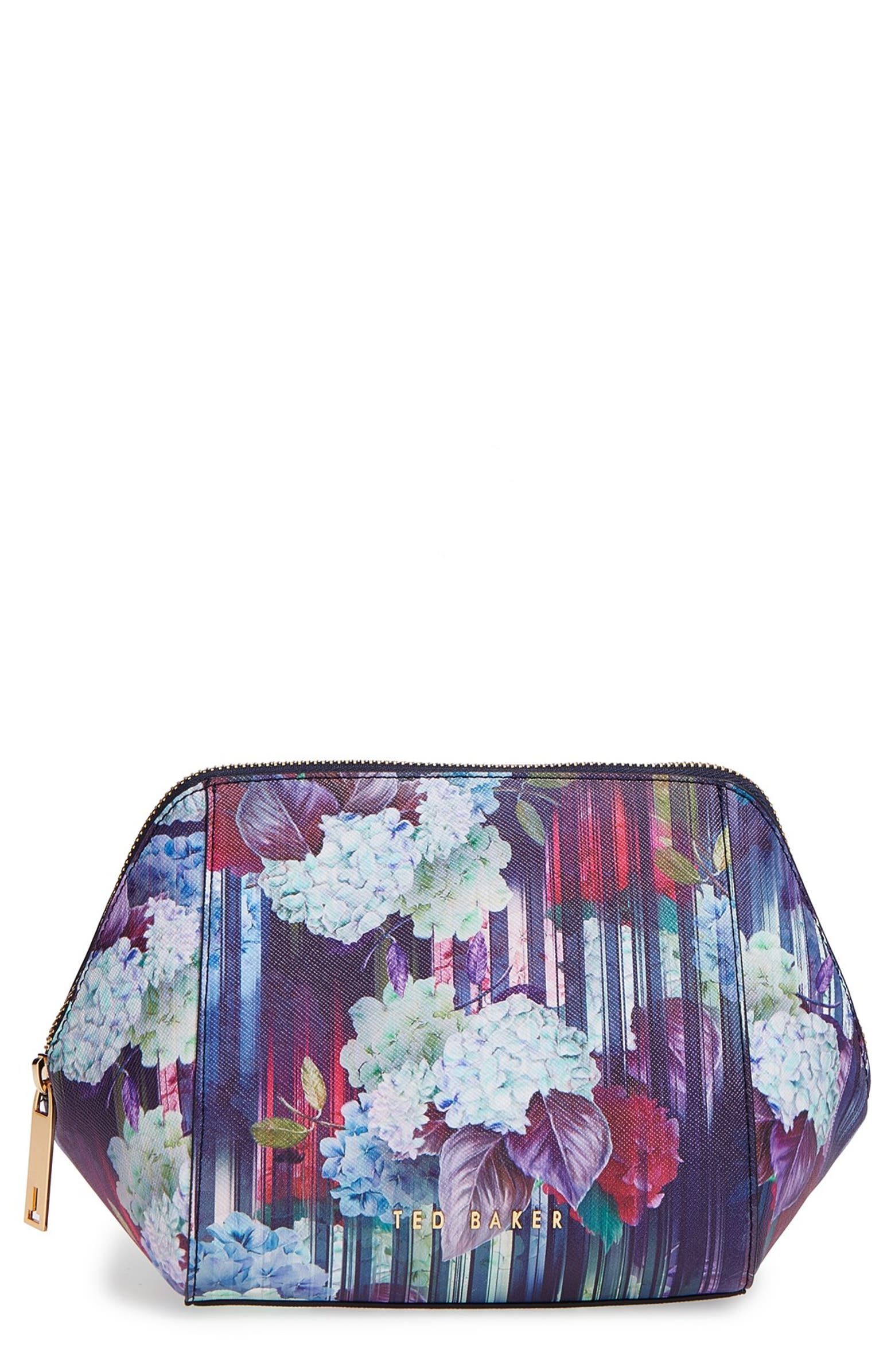Ted Baker London 'Hydrangea - Large Washbag' Floral Print Cosmetics ...